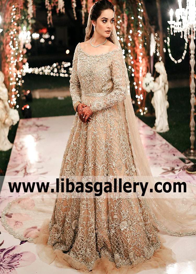 Minal khan shop in bridal dress