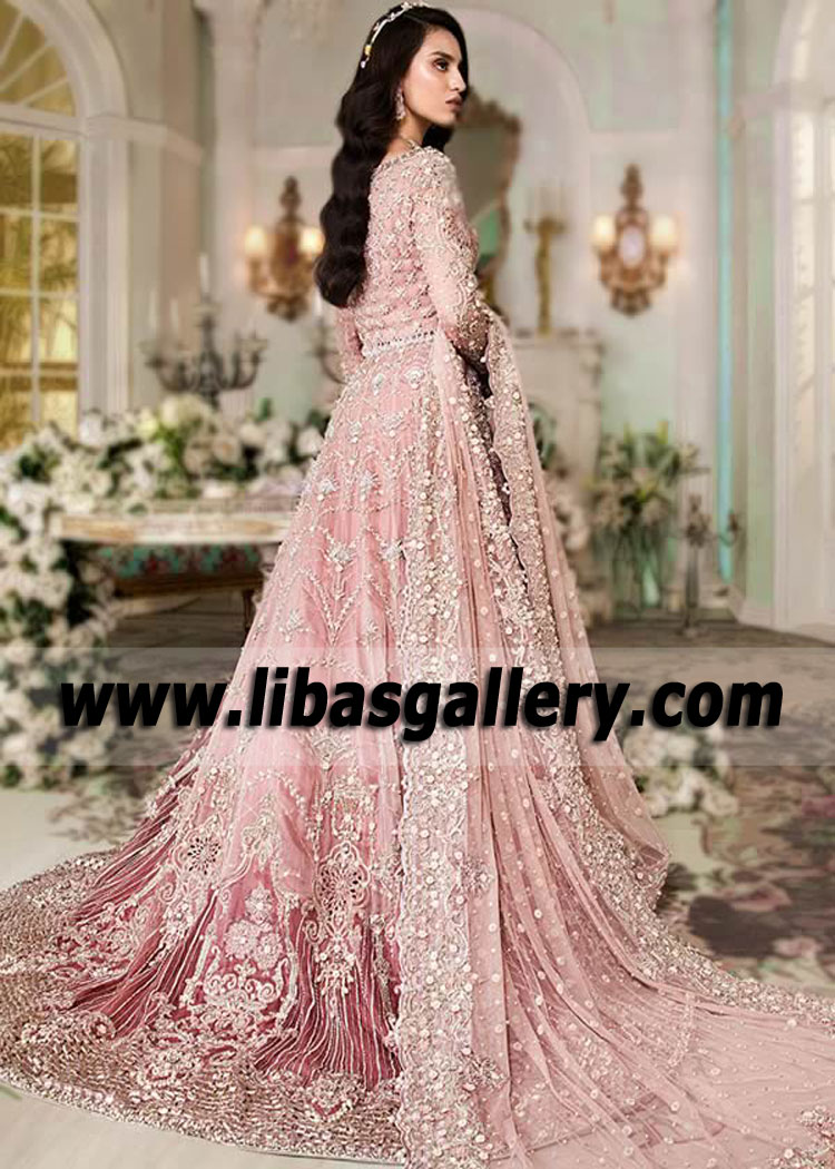 Pakistani Wedding Dresses with Long Train Haute Couture Bridal Dresses