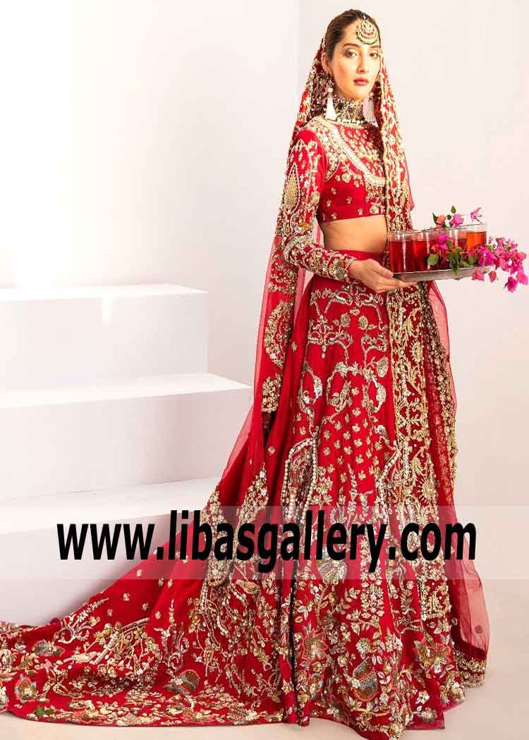 The new Ali Xeeshan 2019 Affordable luxury wedding Bridal line was just recently published - experts with years of experience in the designing of wedding dresses. These gorgeous Wedding Dresses Lehenga Sharara Gharara Bridal & Bridesmaid, Formal Gowns are chic, comfortable and perfect for a Wedding ceremony.