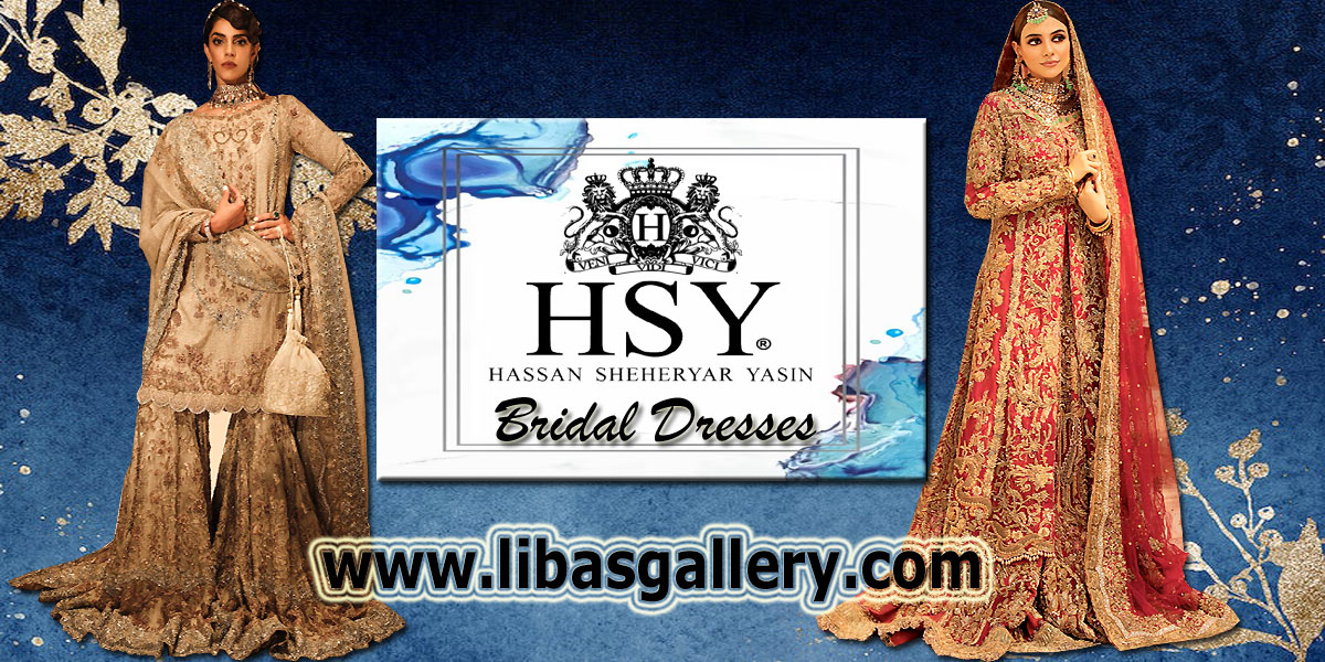 Buy HSY Bridal Dresses 2024, Collection Of Best Pakistani Wedding Dresses Photos And Prices