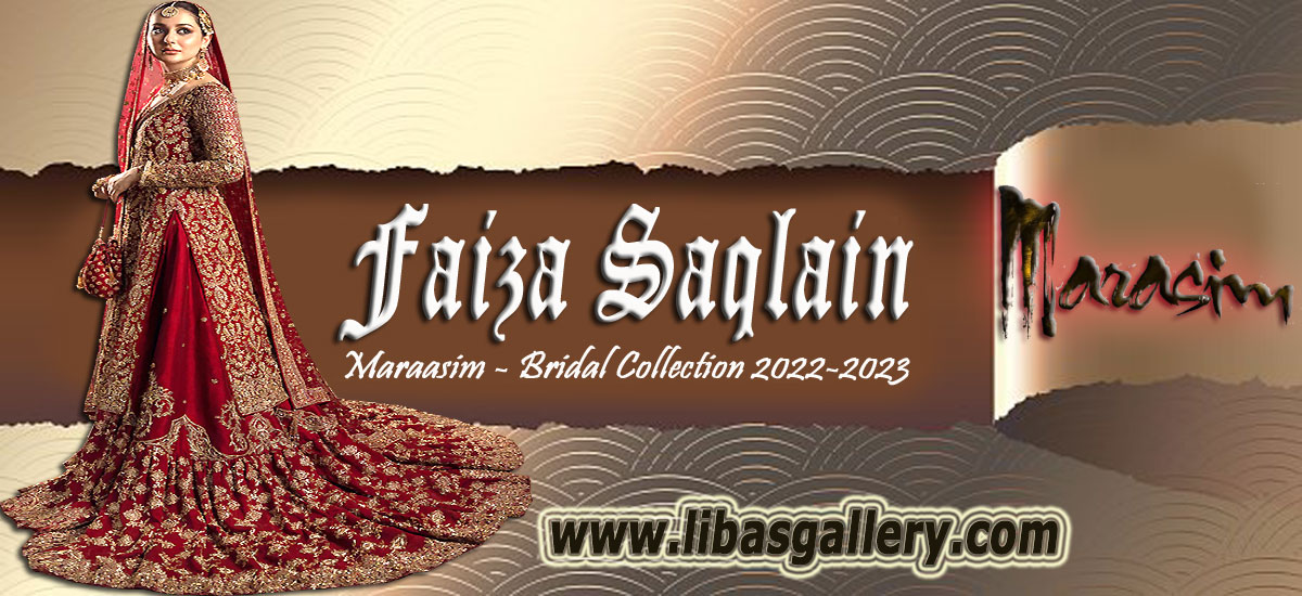 Faiza Saqlain Wedding Dresses - A Collection Of Exquisitely Embellished Bridal Dresses