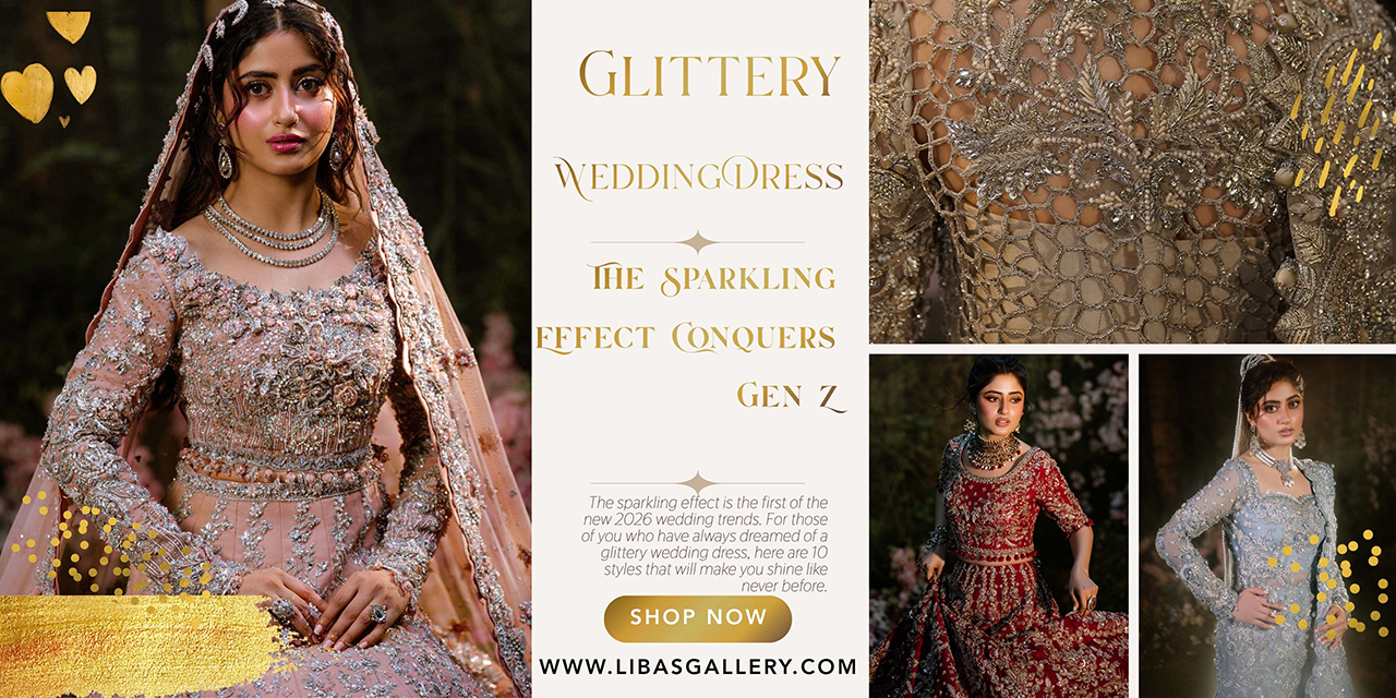 Glittery wedding dress: the sparkling effect wins over Gen Z!