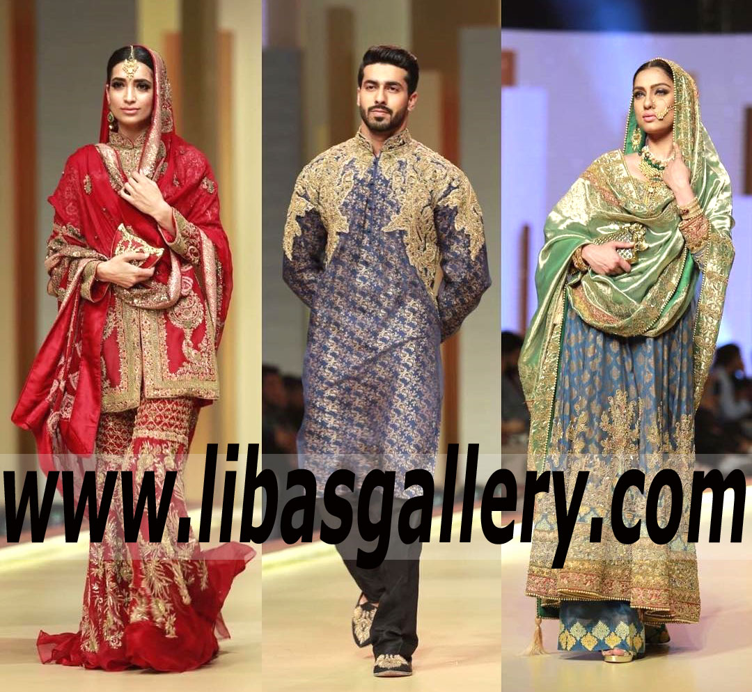 Designer HSY Bridal AND Groom Collection At QMobile HUM Bridal Couture Week 2017