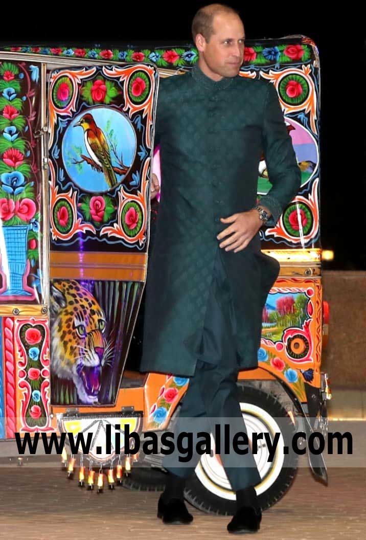 Royal Sherwani by Nauman Arfeen for Duke of Cambridge Prince William