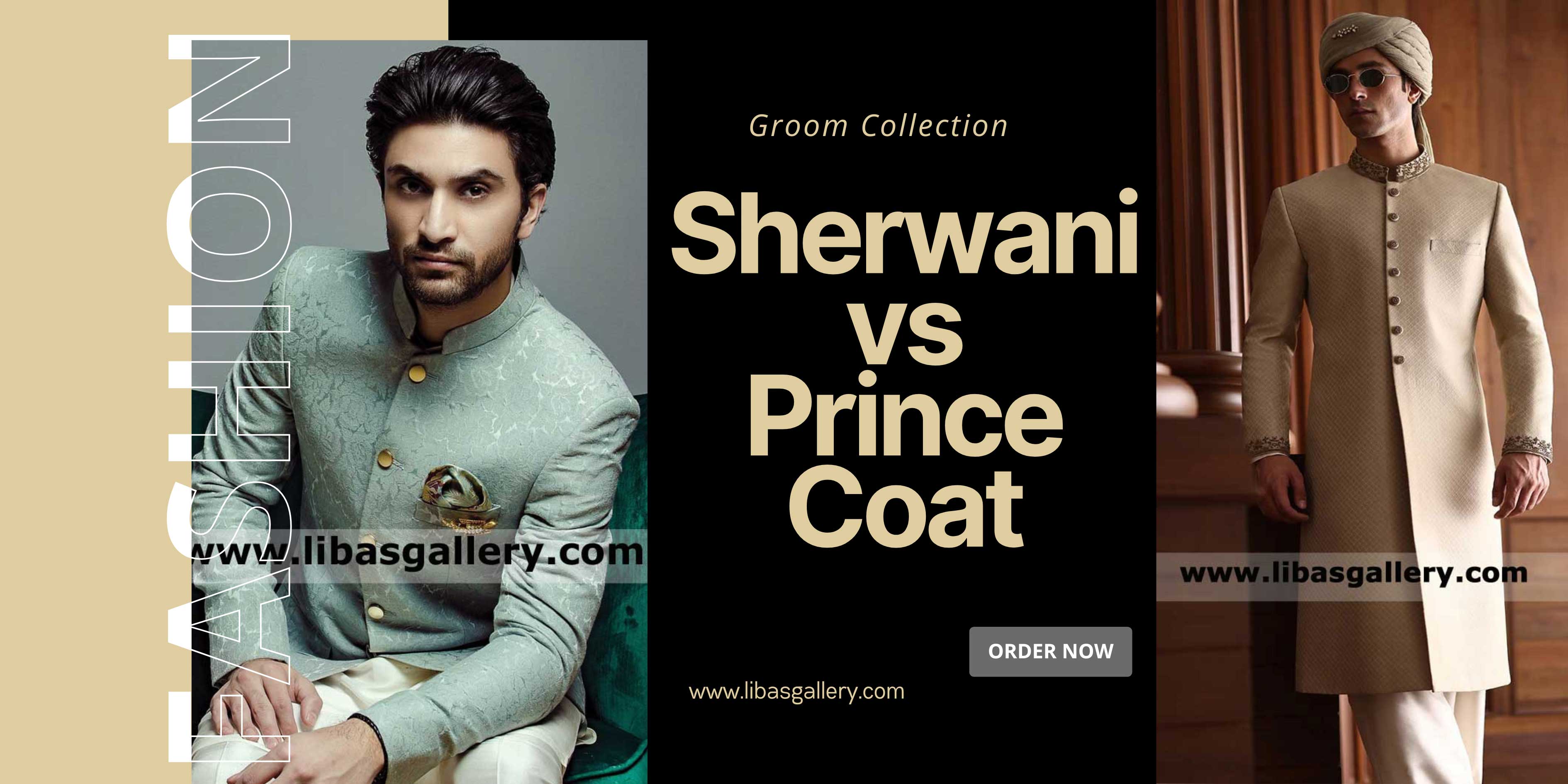 what is best to wear on wedding the sherwani or prince coat and answer is sherwani for more royal and elegant barat look UK USA Canada Dubai Australia
