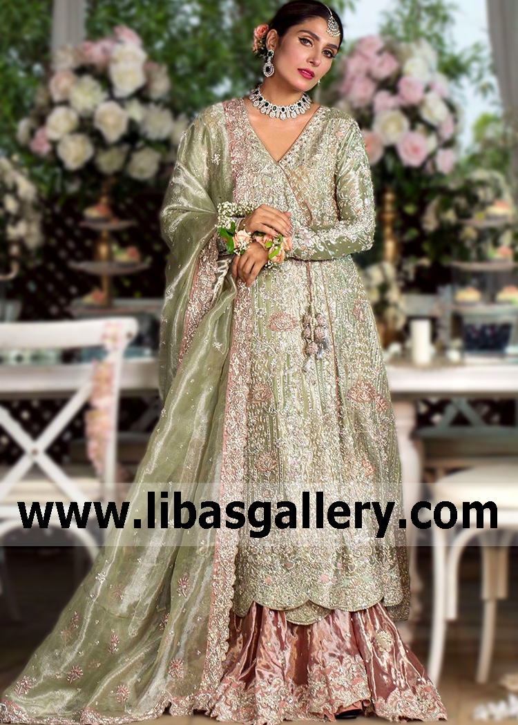 New Arrivals! Featuring the latest trends and gorgeous new styles. Discover the top Ansab Jahangir Evening Dress Styles,including romantic high slit angrakha dresses for Special Events and Parties, wedding dresses.Explore the 2021 wedding trends!