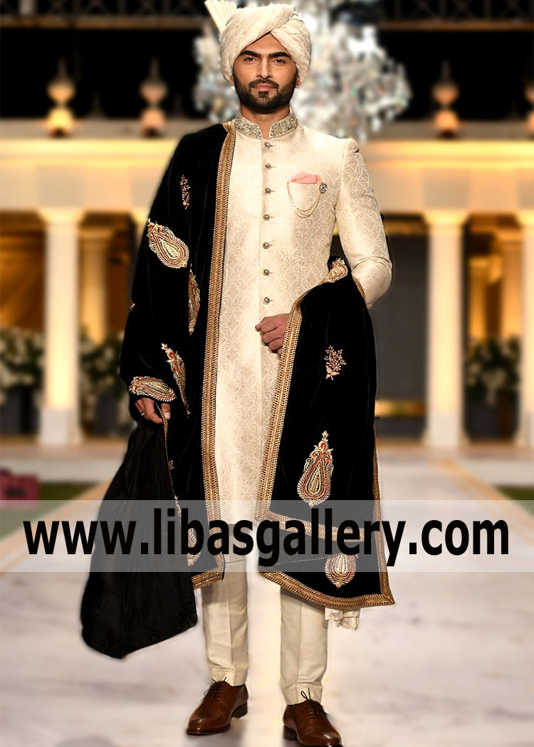 A large assortment of Deepak Perwani Latest Wedding Sherwani Muscat Oman Bespoke Sherwani for Mens Pakistan in fashionable colors and models. A lot of Sherwani collections are available with a big discount on everything 20-50%.