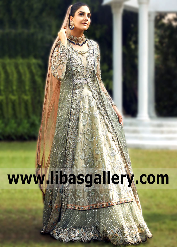The Alishba and Nabeel wedding gown represents more than just a dress for every bride.It is also the embodiment of a Dream.You can find amazing Lehenga Walima Dresses UK USA Canada Australia Gown Walima Dresses Pakistani Dress in our boutiques.
