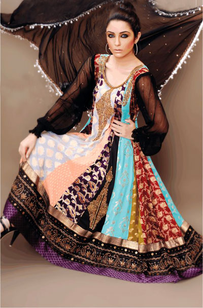 Vibrant Bluma Anarkali 