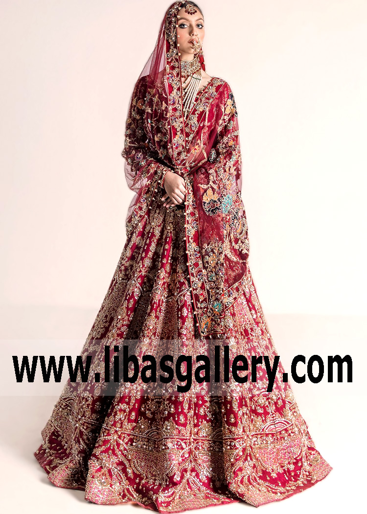 Indian Pakistani Designer Lehenga Haywar California USA Ali Xeeshan Wedding Dresses