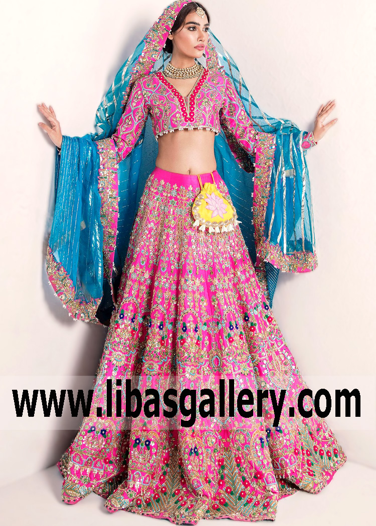 Indian Bridal Lehenga Dresses Edison New Jersey NJ USA Ali Xeeshan Indian Wedding Dresses
