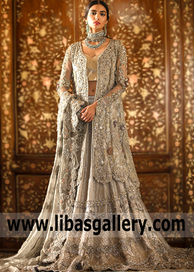 Latest Pakistani Bridal Lehenga Dresses Jackson Heights New York NY USA Ammara Khan Lehenga for Walima