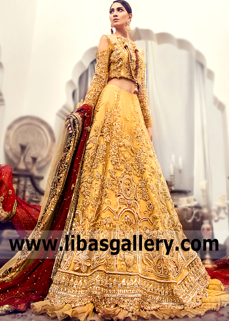 Beautiful Bridal Lehenga Outfit for Wedding and Valima Reception