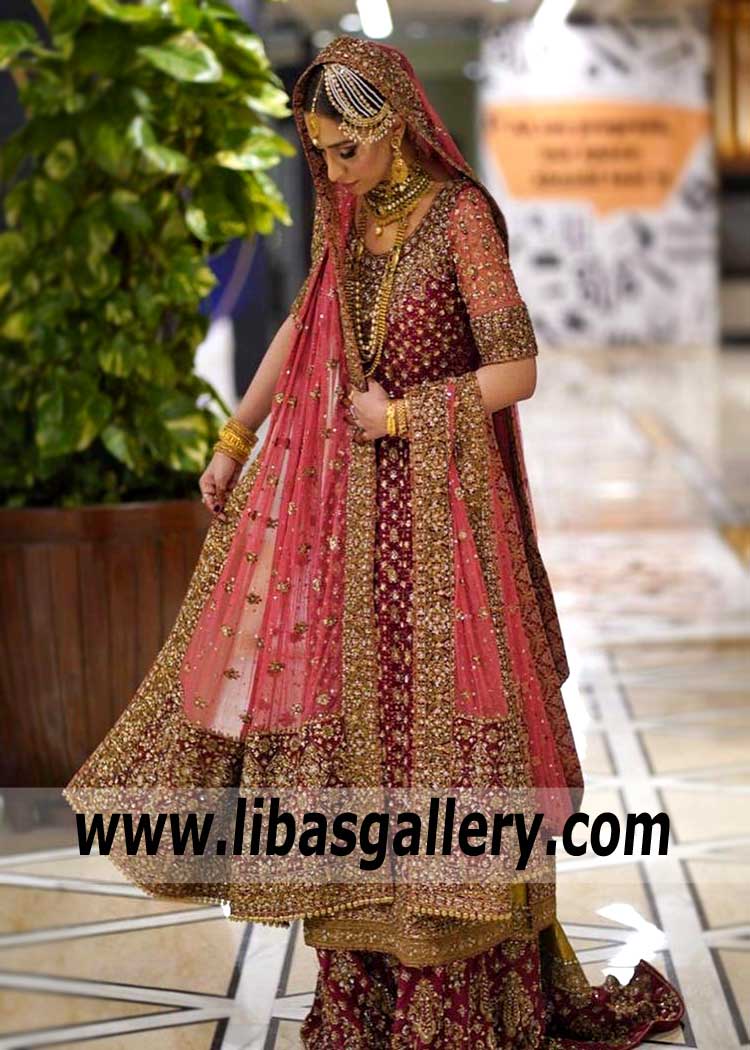Bridal Wear Colorant Zenobia Gharara