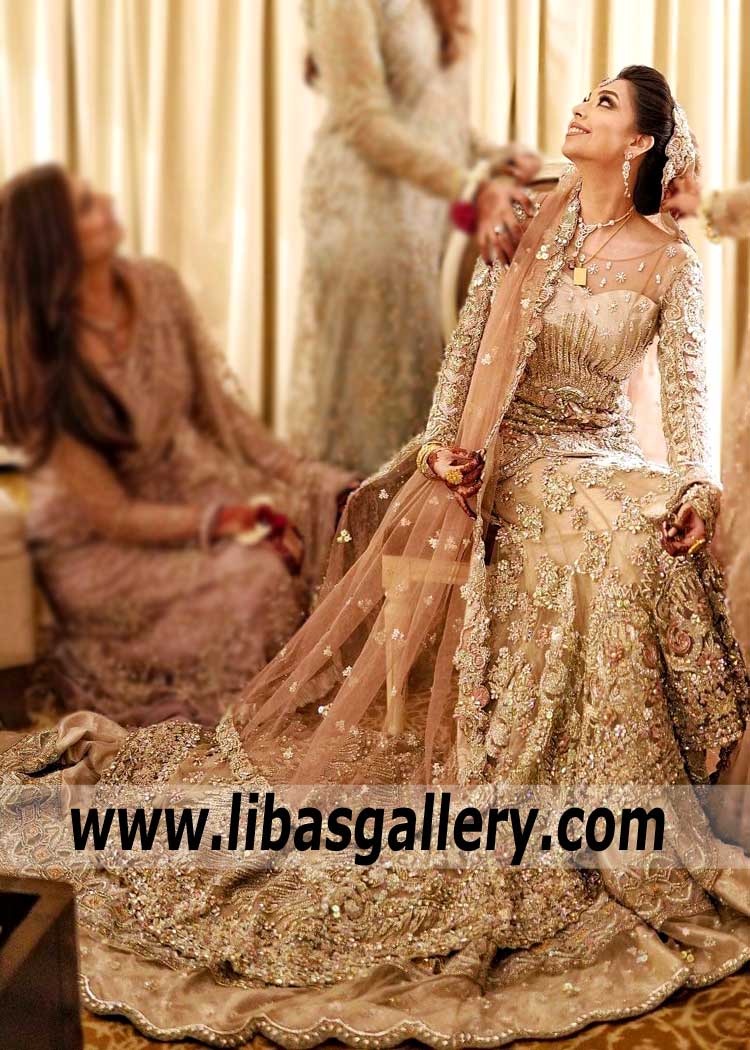 Bridal Wear Moccasin Zenobia Lehenga