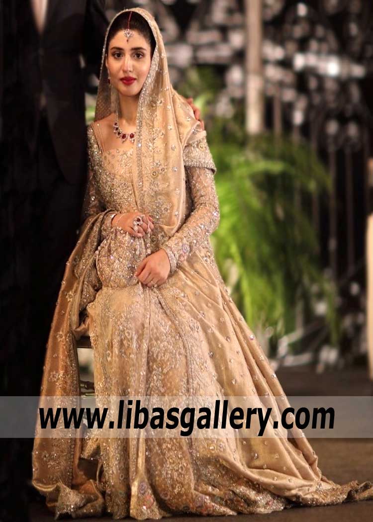 Embellished Burlywood Kalmia Anarkali