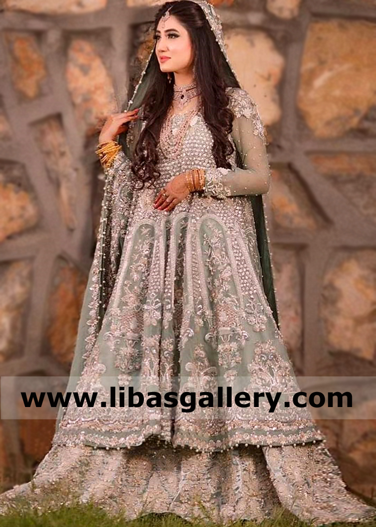 Cambridge Blue Brunel Wedding Anarkali