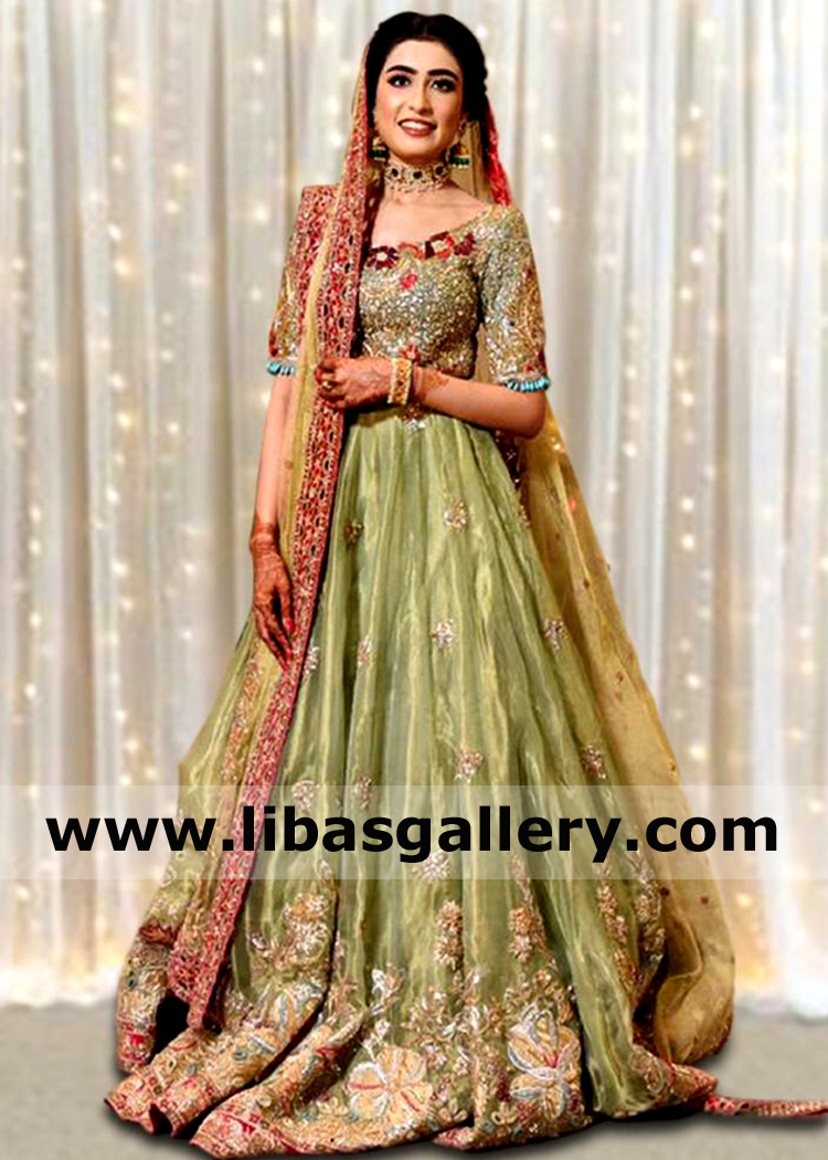 Pistachio Belloy Lehenga