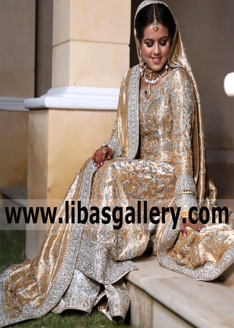 Gold Lily Walima Dress