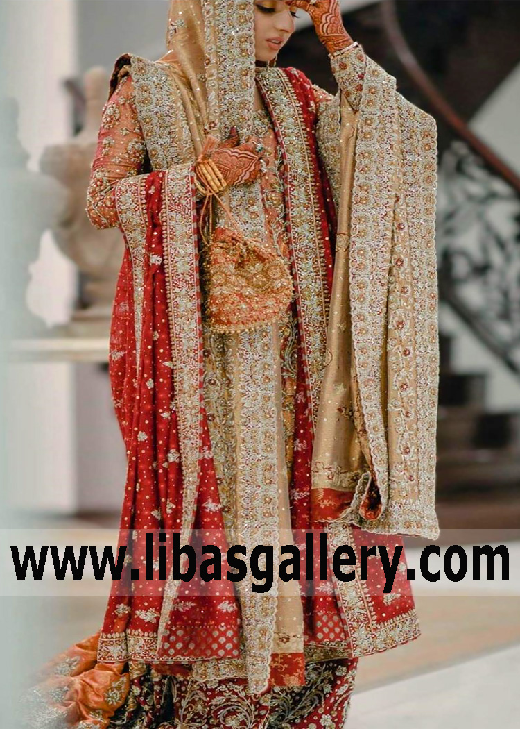 Pakistani Designer Bridal Gharara Farshi Gharara Shops USA Baltimore Maryland Bridal Gharara Pakistan