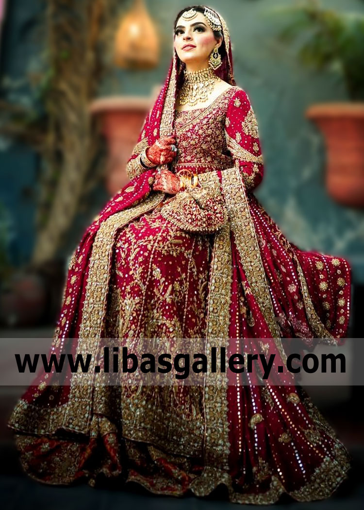 Breathtaking Traditional Wedding Dresses Dr Haroon San Francisco California CA USA Wedding Anarkali Pakistan