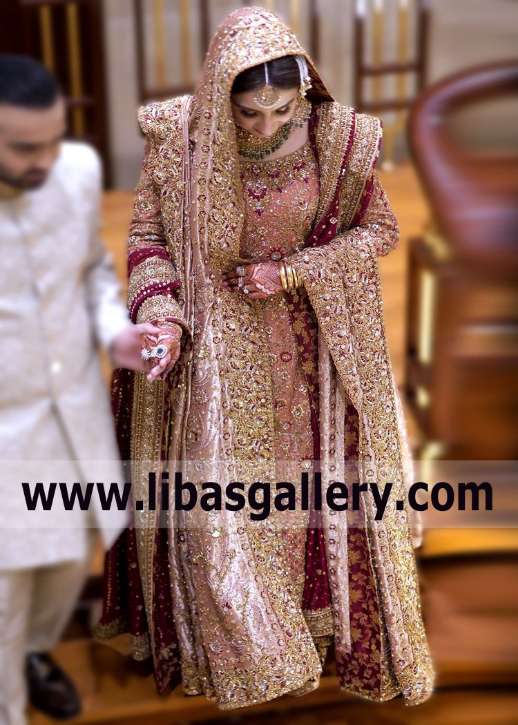Voguish Bridal Lehenga Dress for Wedding and Rukhsati