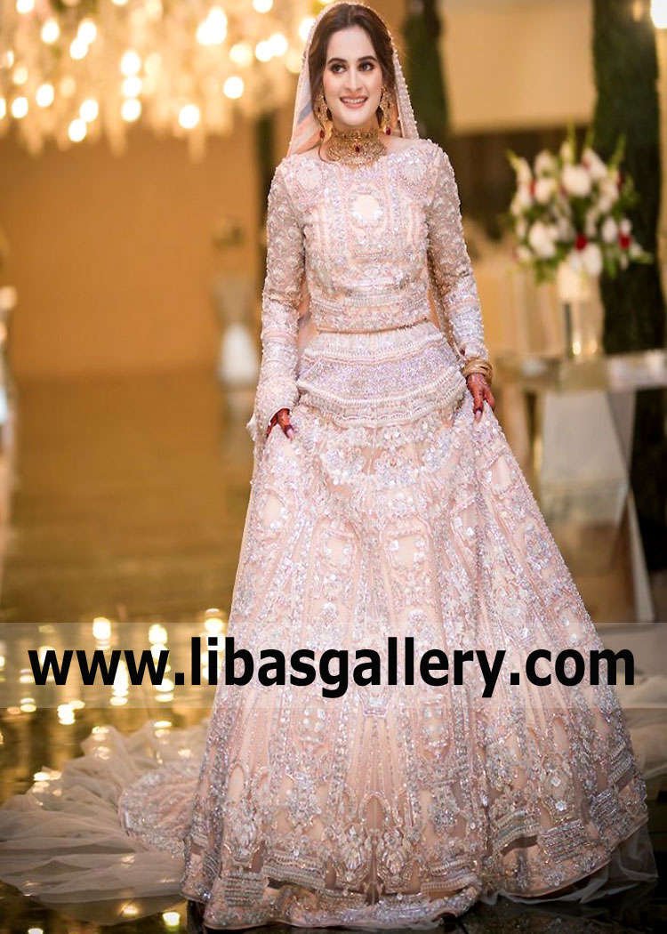 Aiman Khan Bridal Lehenga for Walima Riyadh Saudi Arabia Arabic Erum Khan Bridal Dresses UK USA