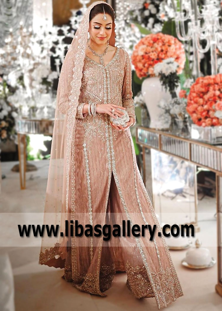 Tea Rose Freesia Heavy Formal Dress for Engagement