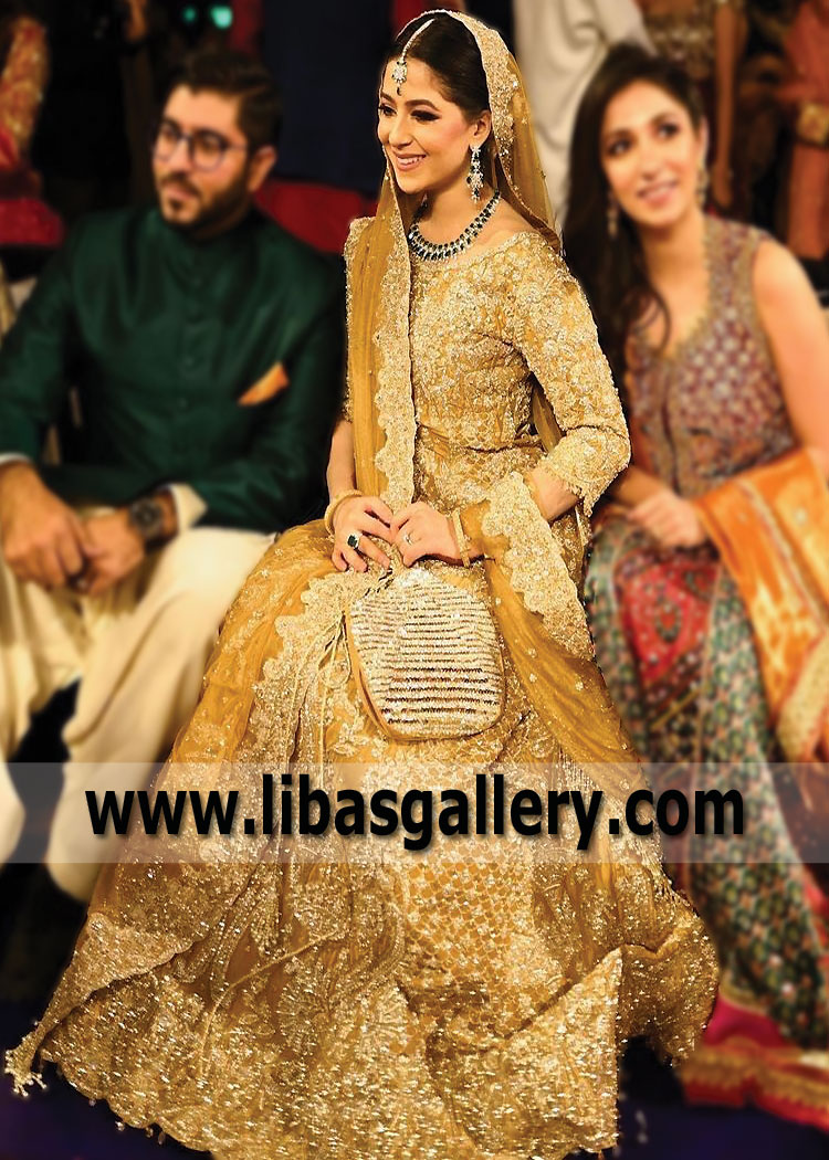 Faraz Manan Bridal Wear Anarkali Collection 2023 San Diego CA USA Bridal Wear Pakistan