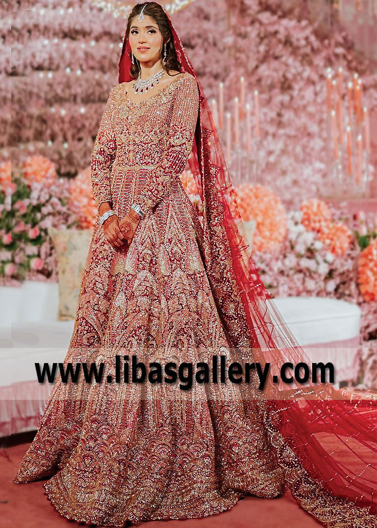 Pakistani Bridal Maxi Collection Bloomfield Hills Faraz Manan Bridal Maxi for Wedding or Rukhsati