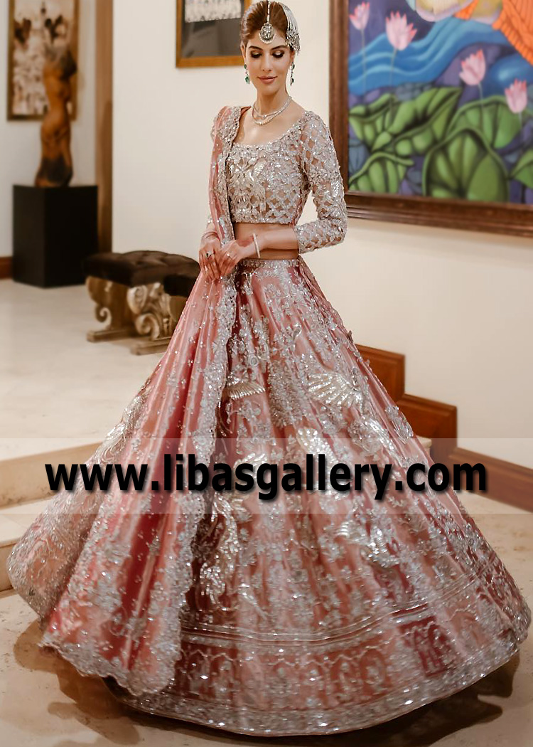 Pakistani Wedding Lehenga Best Design Richardson Texas USA Nida Azwer Wedding Lehenga Choli