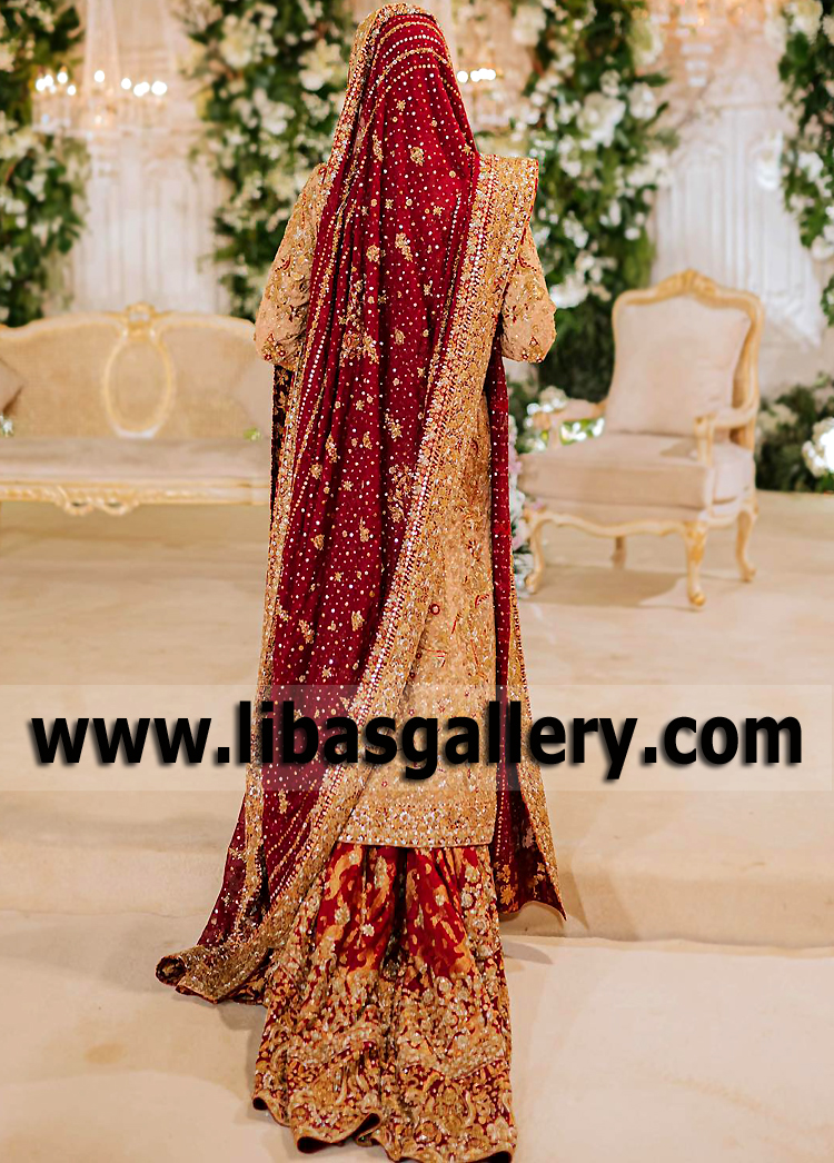 Maroon Fallow Fleur Gharara Suit