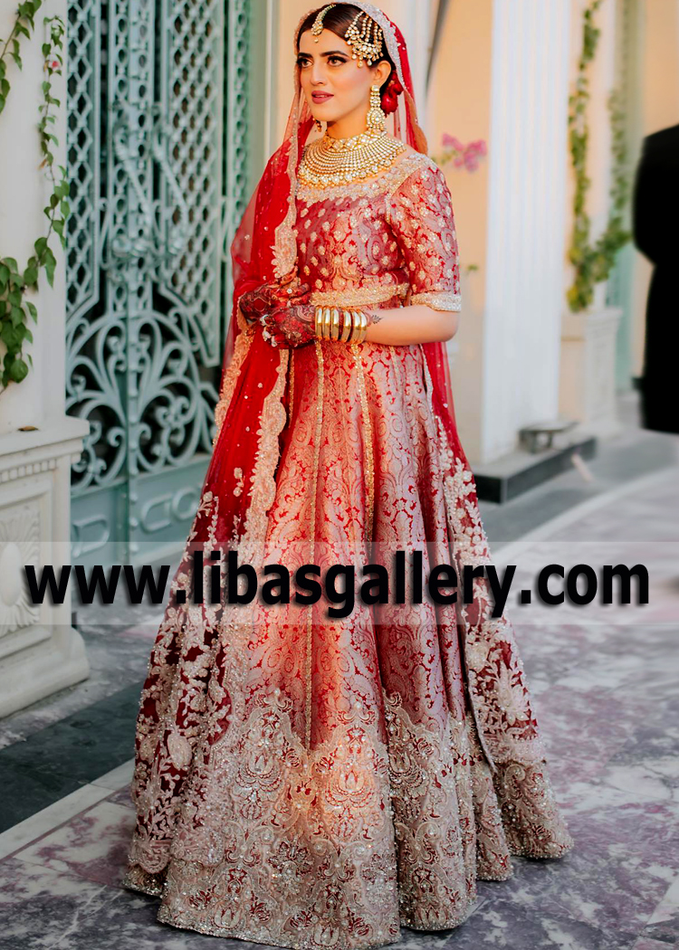 Buy Latest Wedding Lehenga Dresses Manhattan New York USA Faraz Manan Wedding Dresses