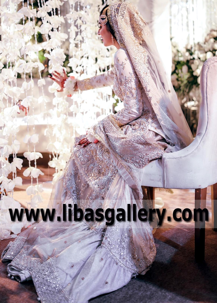 Ivory Lily Wedding Gharara Suit