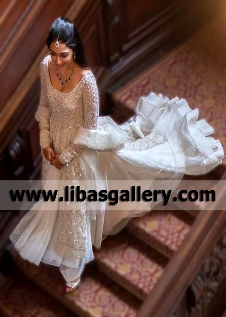 White sharara hot sale for nikah