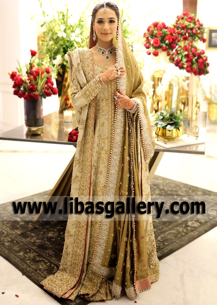 Indian Pakistani Designer Bridal Lehenga for Reception Dallas Texas USA Reception Bridal Lehenga