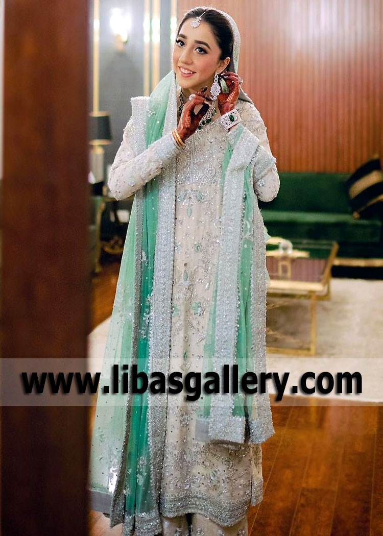 Latest Nikah Dresses Off White Nikah Bridal Dresses UK USA Canada Australia Pakistani Bridal Dresses