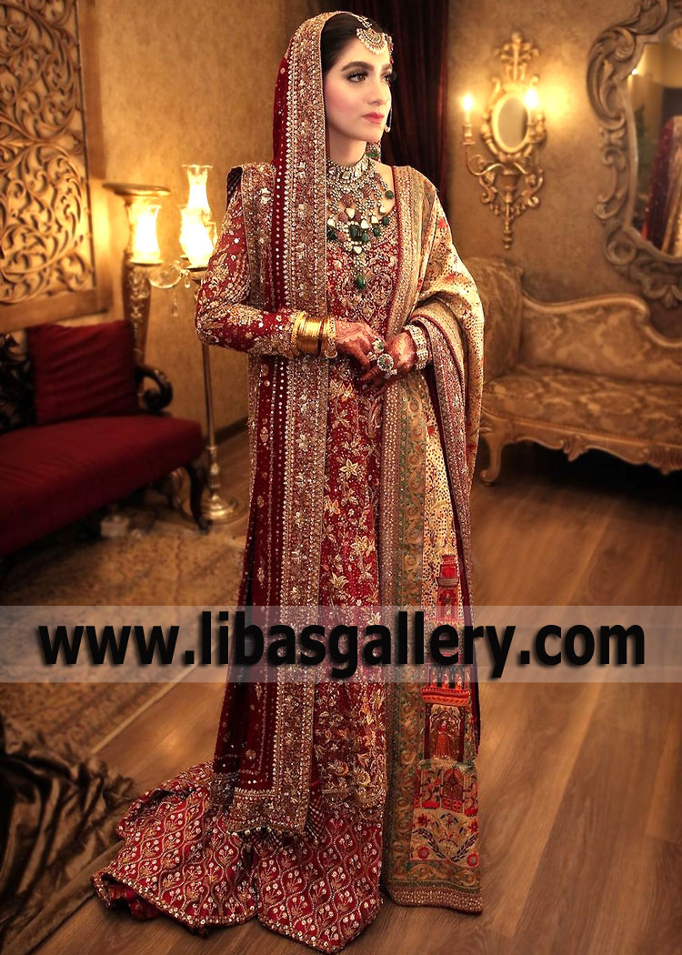Rosewood Mantle Traditional Wedding Dress