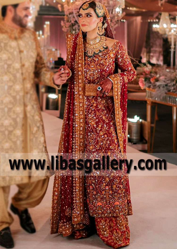 Best Traditional Bridal Dresses Irving Texas TX USA Pakistani Designer Lehenga Farshi Lehenga
