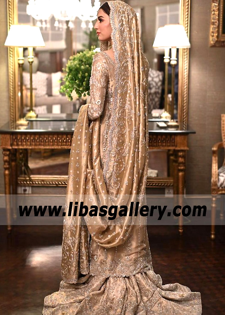 Light Gold Tulipa Walima Bridal Dress