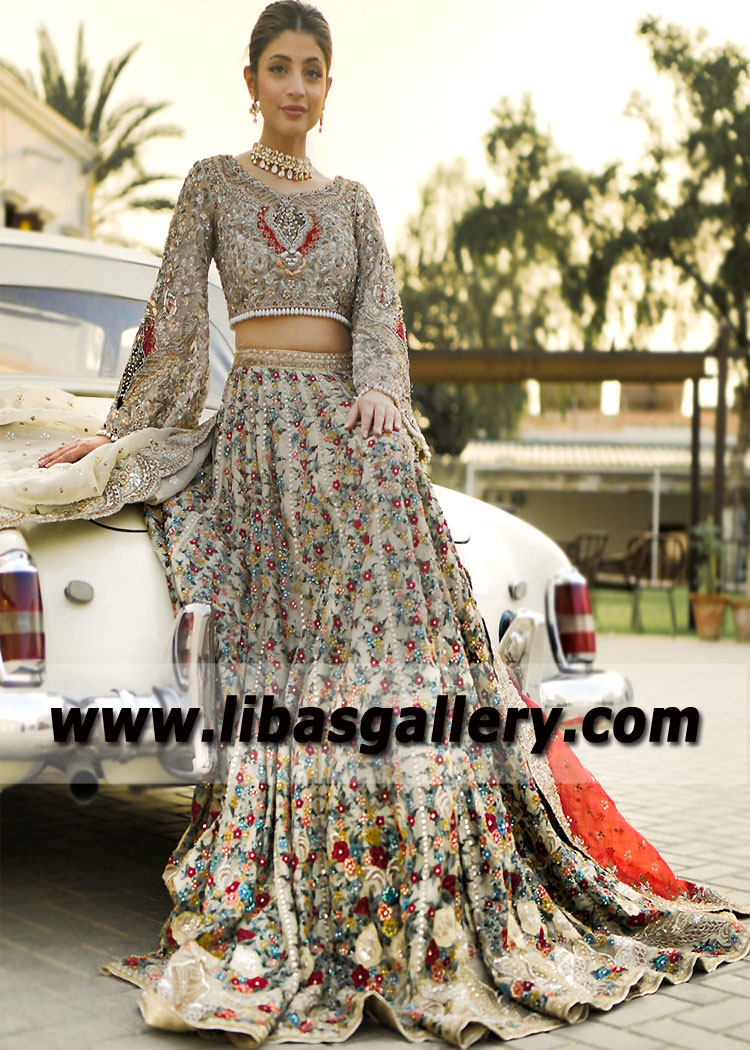Pakistani Indian Bridal Lehenga Austin Texas USA Tena Durrani Bridal Lehenga Collection
