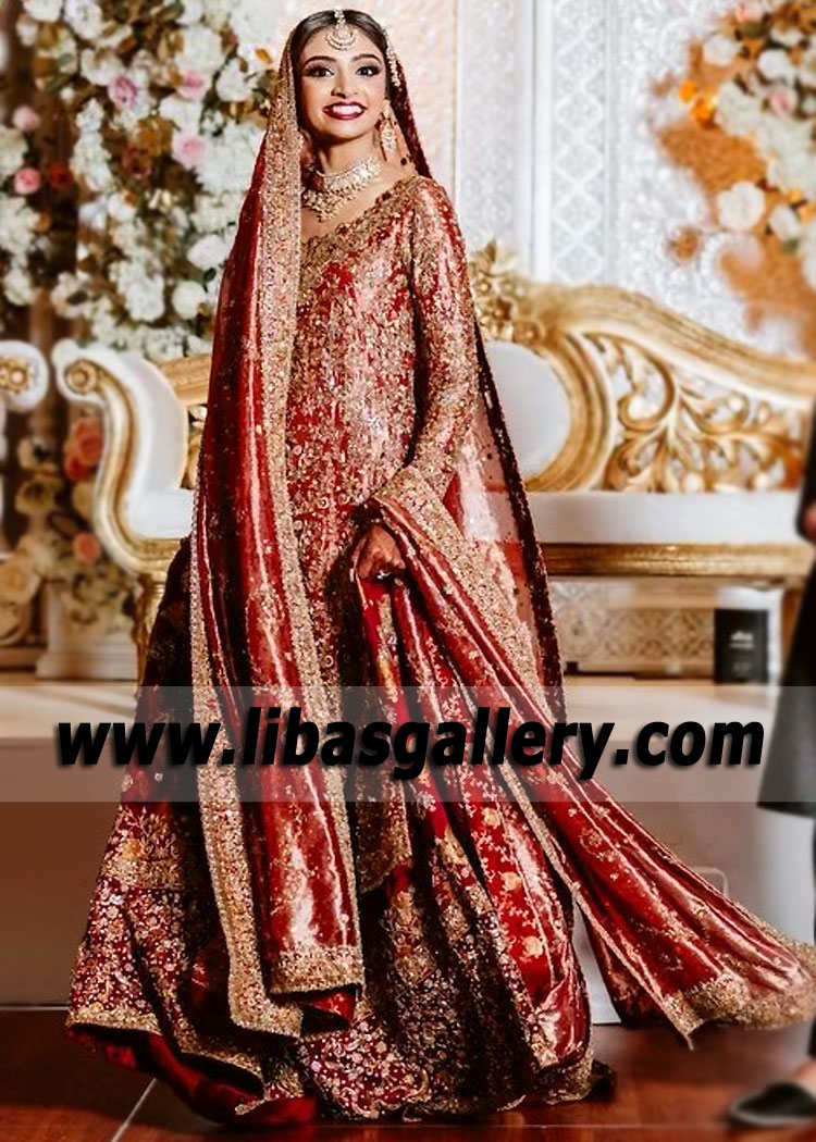Latest Pakistani Designer Dr Haroon Bridal Wear Bridal Dresses Bur Dubai UAE Boutique
