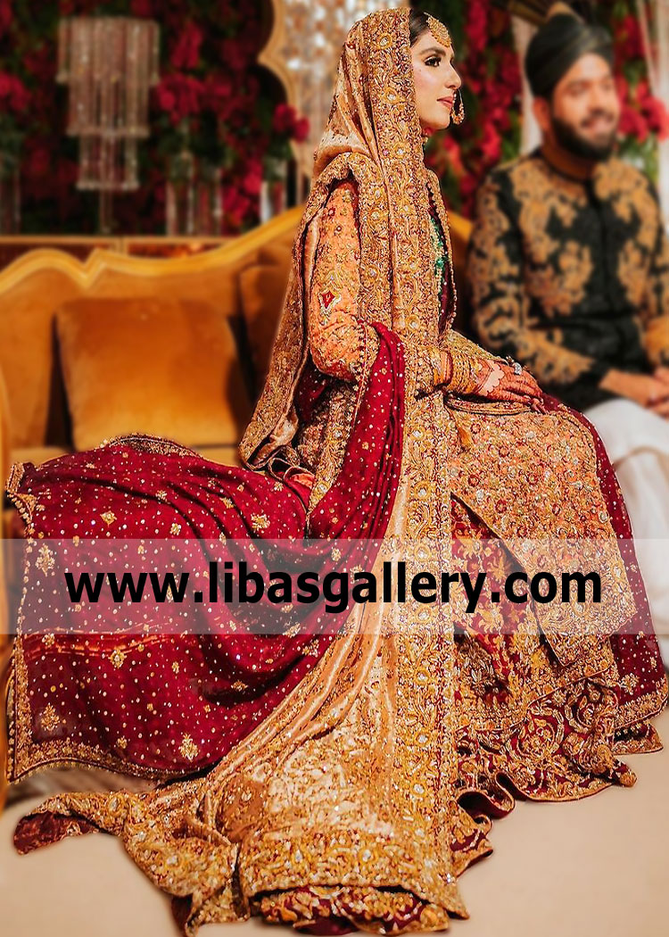 Best Red Bridal Dresses Pakistan Fairfax Maryland USA Designer Dr Haroon Red Bridals Lehenga Dresses