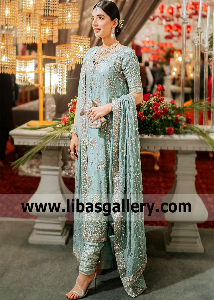 Engagement Bridal Dress for Newlyweds UK USA Canada Australia Pakistani Designer Hyderabadi kurti izaar