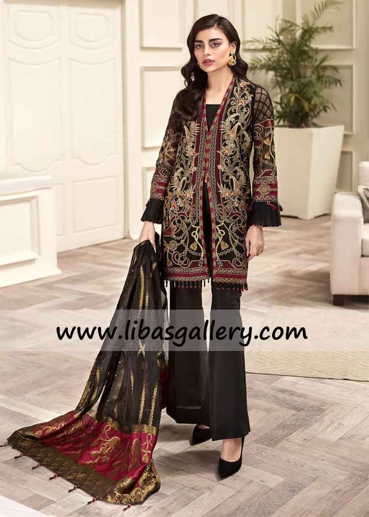 chiffon party wear suits