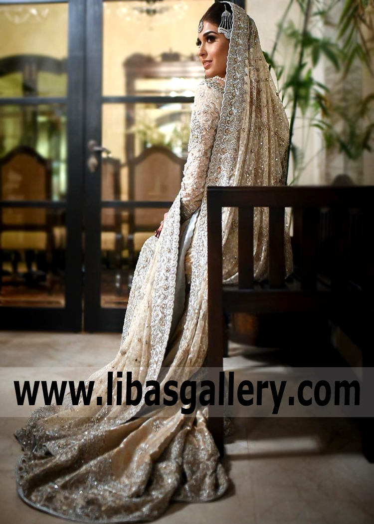 Imperial Class Ivory Bridal Dress for Wedding and Reception