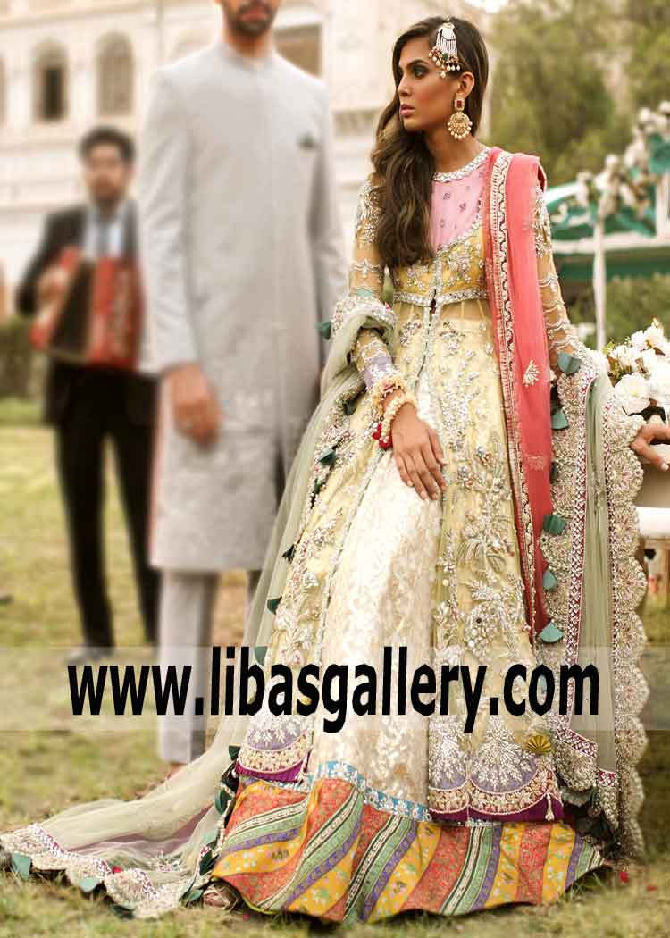 Indian Pakistani Designer Chatta Patti Lehenga Wedding Lehenga USA Boston Massachusetts Wedding Dresses