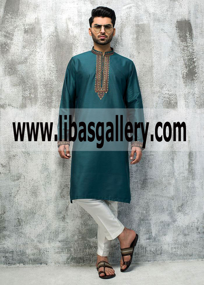Embroidered Mehndi Eid Kurta Collection Deepak perwani Men;s Wear Pakistan India Bngladesh Dubai Australia
