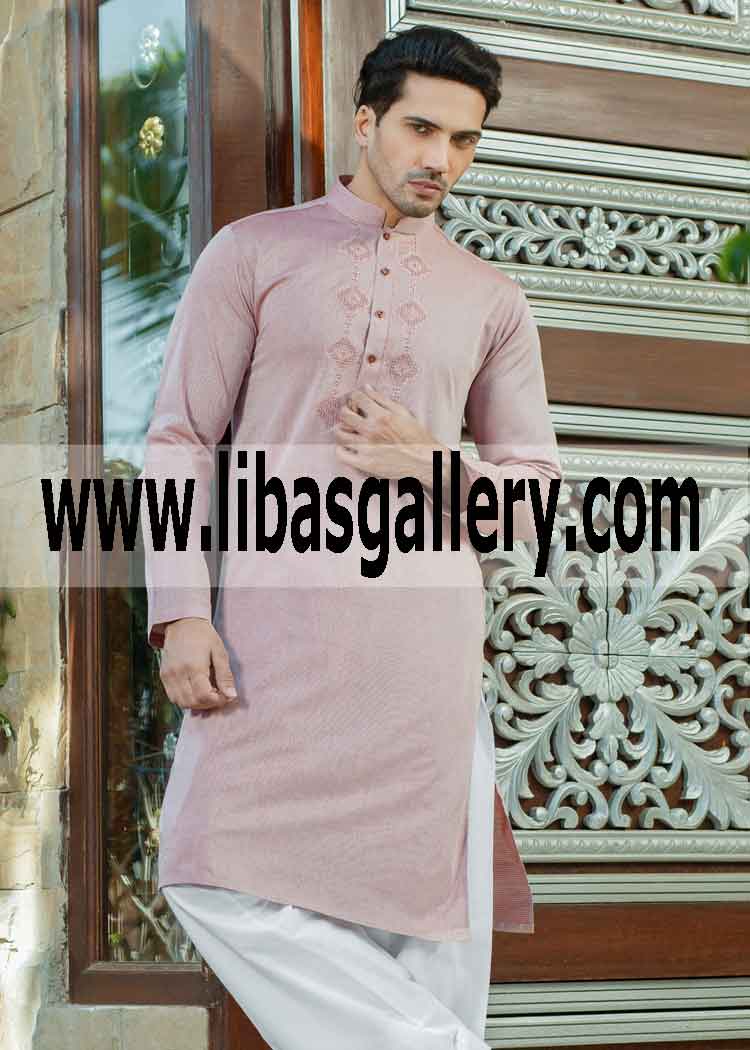 Be smart buy junaid jamshed embroidered kurta shalwar all sizes variety of colors Middlesex USA