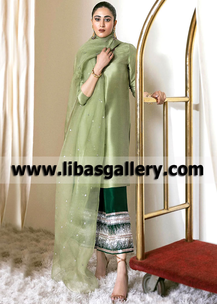 Best Pakistani Evening Wear Elmont New York USA Latest Evening Wear Culottes Designs